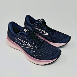Brooks Running Shoes Women's Size 10 Navy Pink Athletic Sneakers Ghost Glycerin
